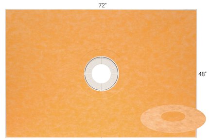 KERDI-SHOWER-TRAY 48" X 72" CEN KERDI-SHOWER-TRAY 48" X 72" CEN
