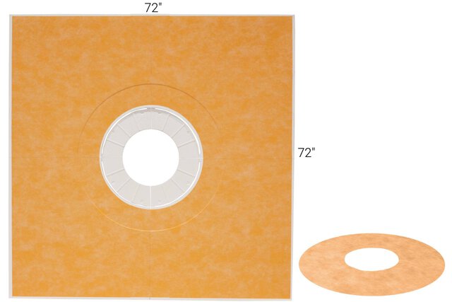 KERDI-SHOWER-TRAY 72" X 72" CEN KERDI-SHOWER-TRAY 72" X 72" CEN