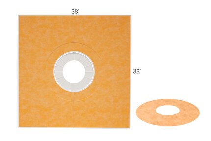 KERDI-SHOWER-TRAY-THIN 38" X 38" CEN KERDI-SHOWER-TRAY-THIN 38" X 38" CEN
