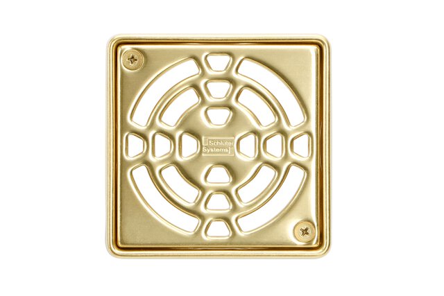 KERDI-DRAIN GRATE KIT CLASSIC 4" CLASSIC GOLD