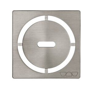 KERDI-DRAIN GRATE KIT 4" BRUSHED NICKEL PURE