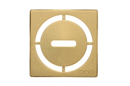 KERDI-DRAIN GRATE KIT 4" BR VINTAGE GOLD PURE