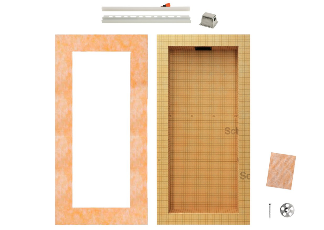 KERDI-BOARD-SNLT 12X20 NICHE WARM WHITE W/FRAME - KB12SNLT2WWF