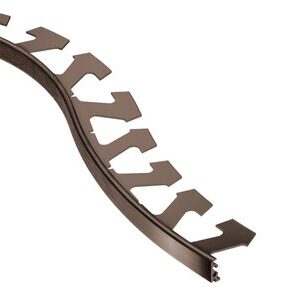 JOLLY-RADIUS EDGE TRIM 1/2" ALUM ANTQ BRONZE 10'