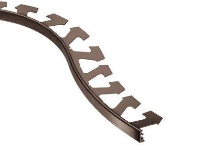 JOLLY-RADIUS EDGE TRIM 1/2" ALUM ANTQ BRONZE 10'