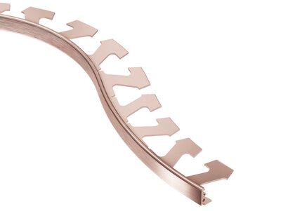 JOLLY-RADIUS EDGE TRIM 1/2" ALUM BRUSH COPPER