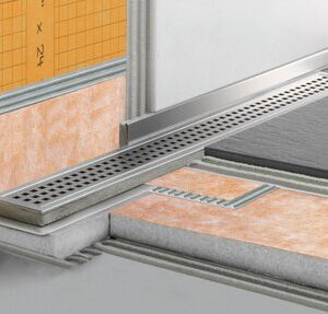 KERDI-LINE 3/4" FRAME 48" SQUARE GRATE MGS