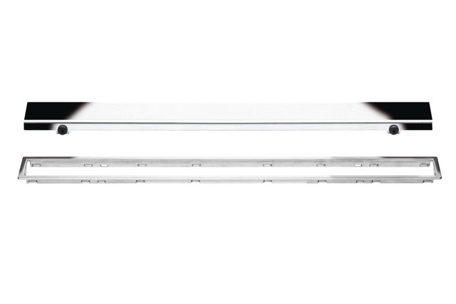 KERDI-LINE 3/4" FRAME 48" SOLID GRATE CHROME