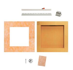 KERDI-BOARD-SNLT 12X12 NICHE WARM WHITE W/FRAME