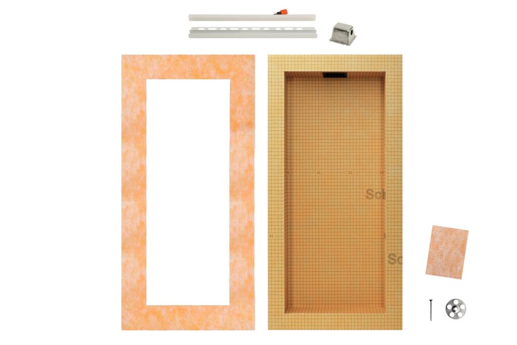 KERDI-BOARD-SNLT 12X28 NICHE WARM WHITE W/FRAME KERDI-BOARD-SNLT 12X28 NICHE WARM WHITE W/FRAME