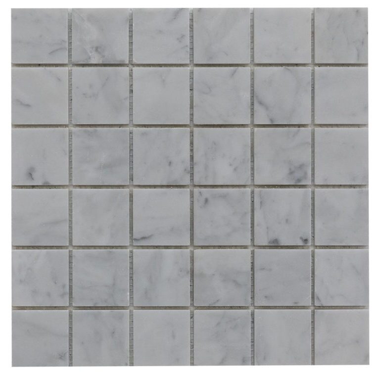 Carrara White Marble 2×2 Mosaic - Icontile - M3022135
