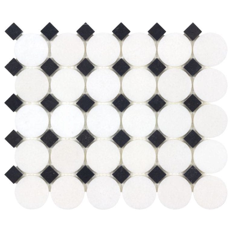 Sable Black Buttons - Anthology Tile - ANTHFLSB