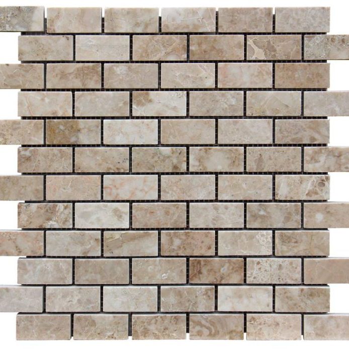 Cappuccino Marble 1×2 Mosaic - Icontile - M0112135