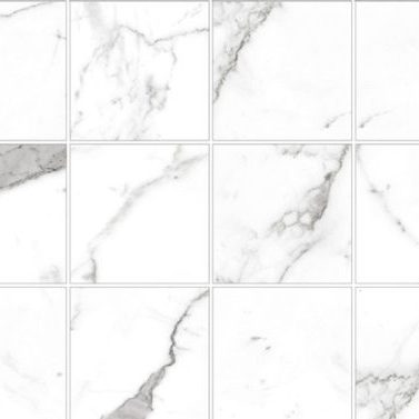 MOSAIC CALACATTA (SQUARE) PEARL - SATIN MATTE - 2x2
