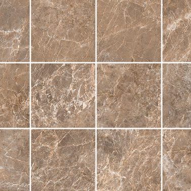 MOSAIC MIRA (SQUARE) BROWN - SATIN MATTE - 2x2