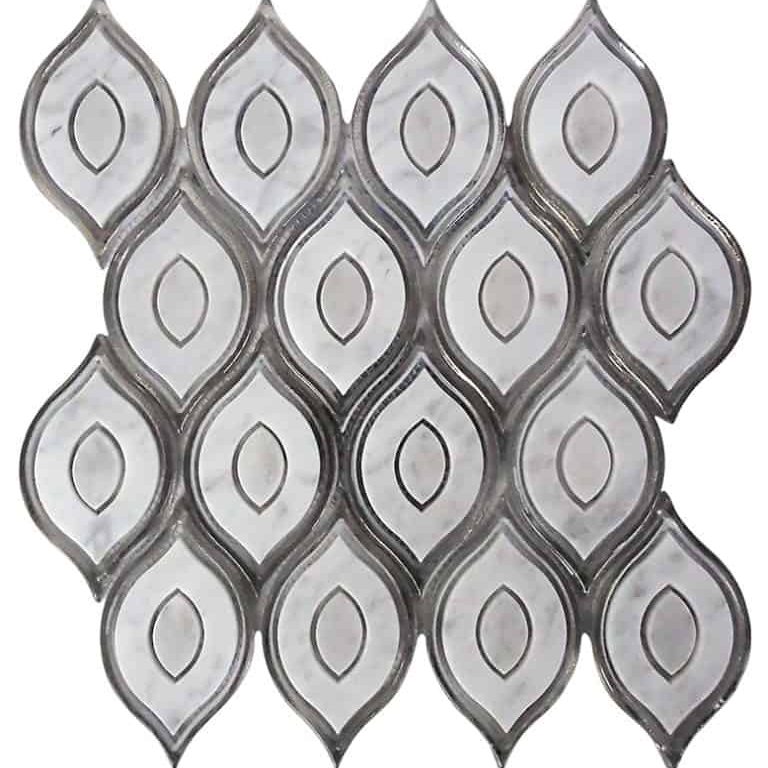 Peacock White - Mir Mosaic - PCK-1