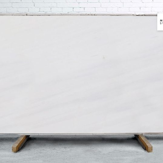 Marble Systems - Snow White Polished Marble Slab Random 3/4 - SL10975