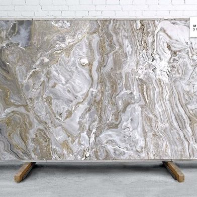 Avalanche Polished Marble Slab Random 1 1/4