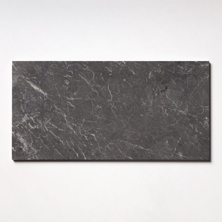 Marble Systems - Iris Black Honed Marble Tile 12x24 - TL19268