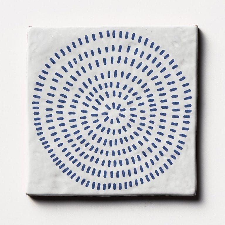 Marble Systems - Batik 5 Square 1/2 Glazed Ceramic Tile 6x6 - TL80197