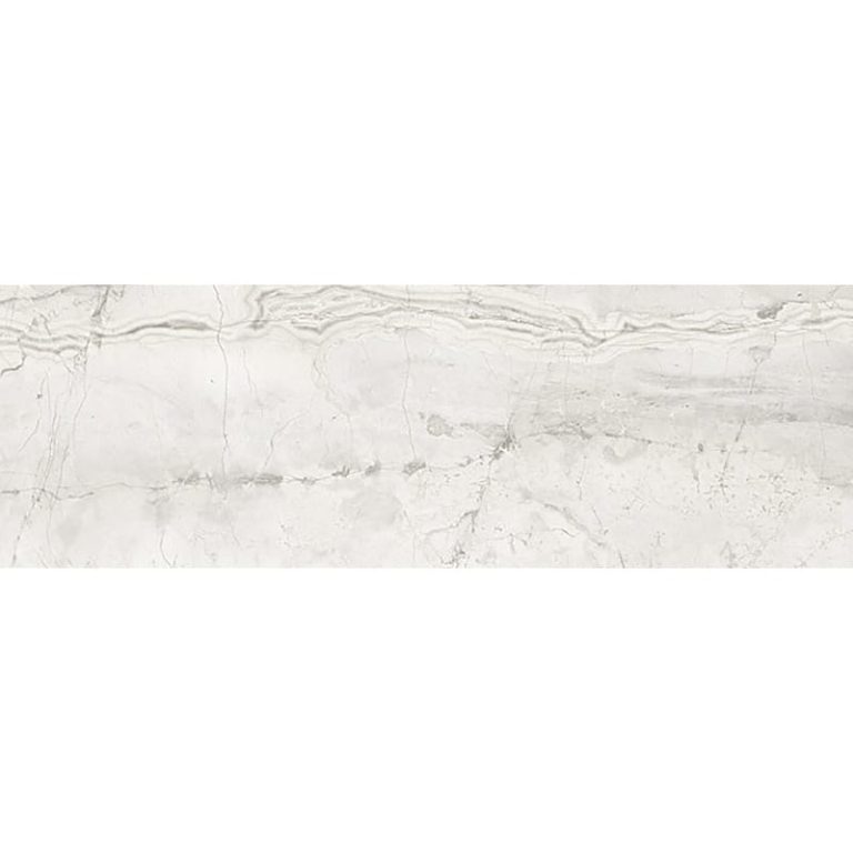 Marble Systems - Romano White Polished Subway Marble Look Porcelain Tile 4x12 - WIS12571