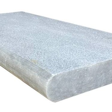 Blue Island Marble Leathered Bullnose Coping - Icontile - PC51701624