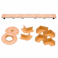 KERDI-LINE Frameless (Center) Tileable Grate Kit ~ 32"