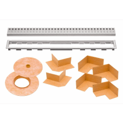 KERDI-LINE Perforated ~ 44" Grate Kit with 3/4" Frame
