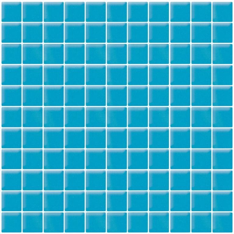 Turquoise Cloud Gloss - Mir Mosaic - A-042 1x1