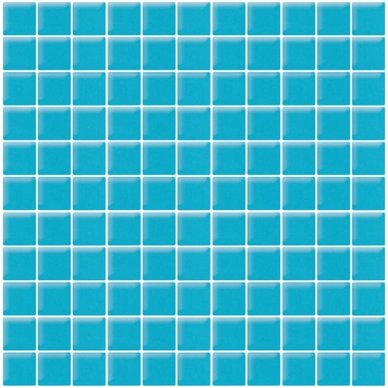 Turquoise Cloud Matte - Mir Mosaic - A-042M 1x1