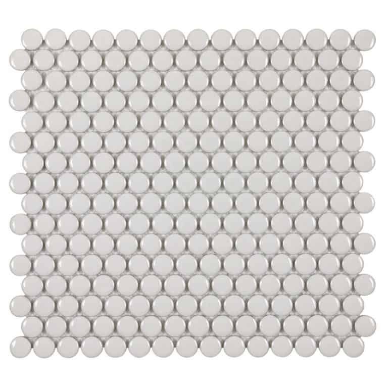 Pearl Glossy 3/4 Inch Penny Round Porc Mos - Anthology Tile - ANTHPOPRPG