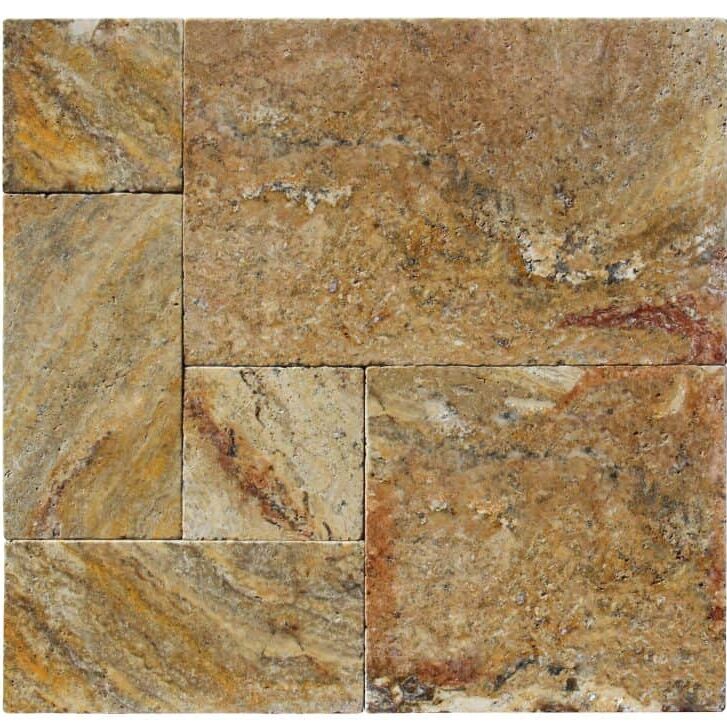 Autumn Leaves French Pattern Tumbled Paver 3cm - Icontile - P253099