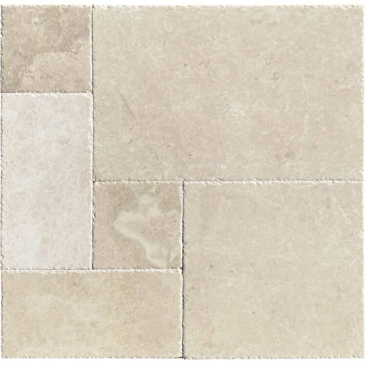 Beige Marble French Pattern Unfilled Brushed And Chiseled Tile - Icontile - 230046