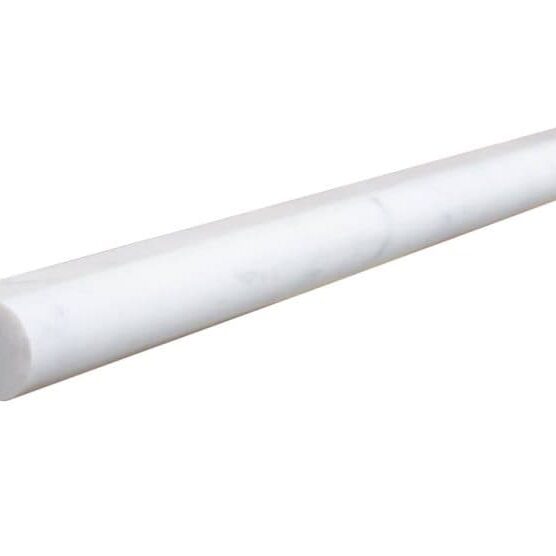 Carrara White Marble Pencil Liner Polished - Icontile - L30PENCIL135