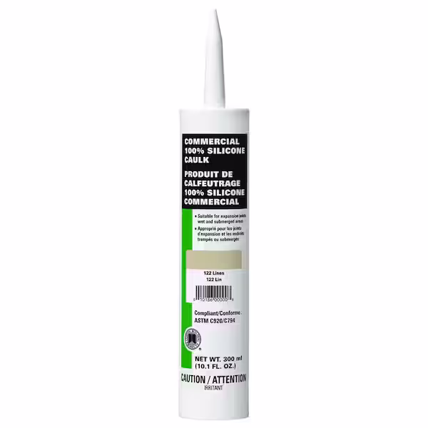Commercial #122 Linen 10.1 oz. Silicone Caulk