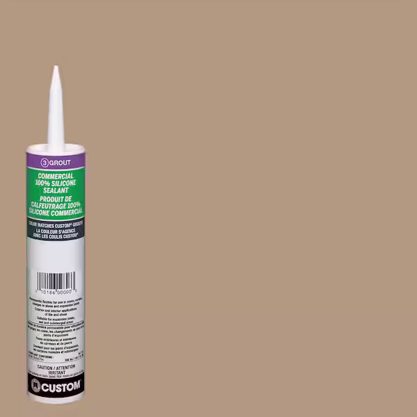 Commercial #186 Khaki 10.1 oz. Silicone Caulk