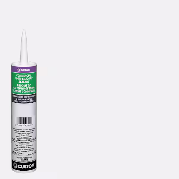 Commercial #641 10.1 oz. Cool White Silicone Caulk