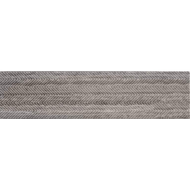 Etched Chevron Wooden Gray - Mir Mosaic - EFT-03WG