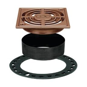 KERDI-DRAIN GRATE KIT CONTOUR 4" BRUSHED COPPER