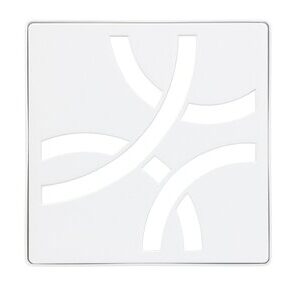 KERDI-DRAIN GRATE KIT 4" MATTE WHITE CURVE
