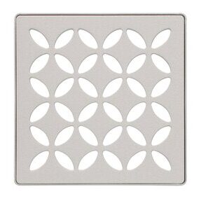 KERDI-DRAIN GRATE KIT 4" GREIGE FLORAL