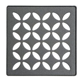 KERDI-DRAIN GRATE KIT 4" DK ANTHRACITE FLORAL
