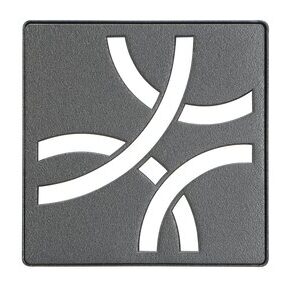 KERDI-DRAIN GRATE KIT 4" DK ANTHRACITE CURVE