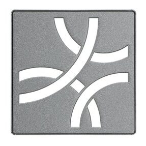 KERDI-DRAIN GRATE KIT 4" PEWTER CURVE