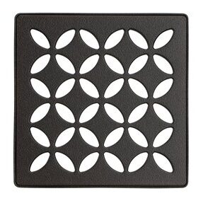KERDI-DRAIN GRATE KIT 4" BRONZE FLORAL