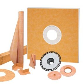 KERDI-SHOWER-KIT 48" X 48" ABS FLANGE 2"