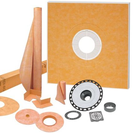KERDI-SHOWER-KIT 48" X 48" ABS STN STEEL