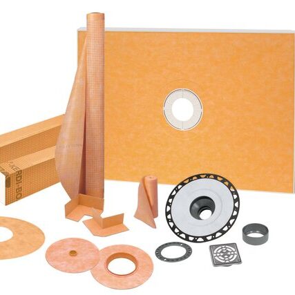 KERDI-SHOWER-KIT 38" X 60" ABS STN STEEL