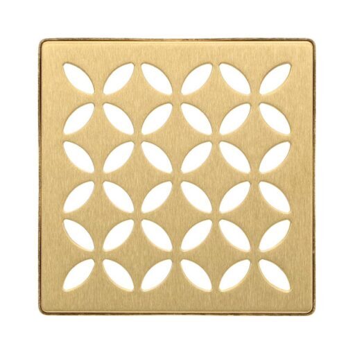 KERDI-DRAIN GRATE KIT 4" BR VINTAGE GOLD FLORAL