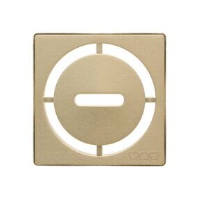 KERDI-DRAIN GRATE KIT 4" BR CLASSIC GOLD PURE
